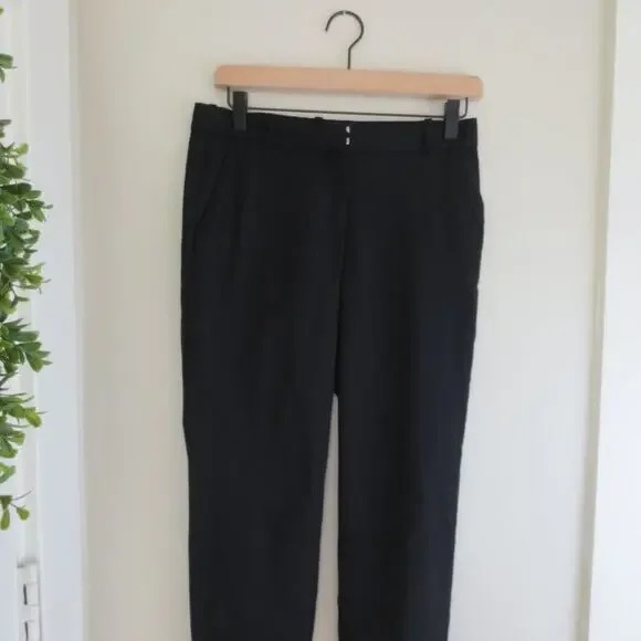 J. Crew Womens Cafe Capri Pants Black Size 0 - Picture 2 of 5